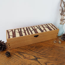Load image into Gallery viewer, Silver Birch Wooden Watch and Jewellery Box