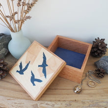Load image into Gallery viewer, Sunrise Birds Marquetry Trinket Box