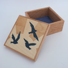 Load image into Gallery viewer, Sunrise Birds Marquetry Trinket Box