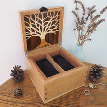 Load image into Gallery viewer, Small Tree of Life Wooden Jewellery Box