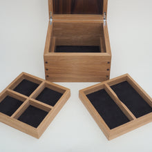 Load image into Gallery viewer, Silver Birch Oak Jewellery Box
