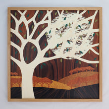 Load image into Gallery viewer, 'Winter Moon' Large Marquetry Wall Art