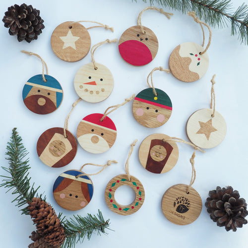 Wooden christmas tree Decorations