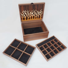 Load image into Gallery viewer, Open autumn trees wooden jewellery box