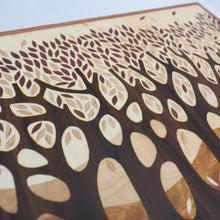 Load image into Gallery viewer, Autumn trees marquetry jewellery box