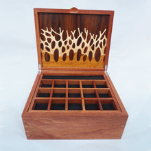 Load image into Gallery viewer, Open autumn trees wooden jewellery box