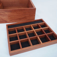 Load image into Gallery viewer, Open autumn trees wooden jewellery box