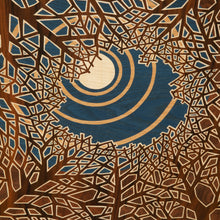 Load image into Gallery viewer, 'Moonlit Canopy' Original Marquetry Wall Hanging