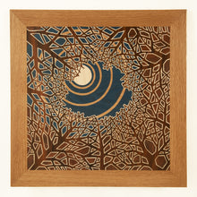 Load image into Gallery viewer, &#39;Moonlit Canopy&#39; Original Marquetry Wall Hanging
