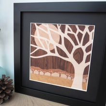 Load image into Gallery viewer, Sunset framed Tree giclee print
