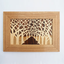 Load image into Gallery viewer, Avenue of trees large giclee print with black mount