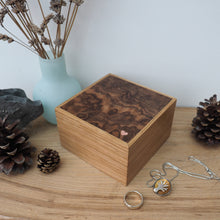 Load image into Gallery viewer, little pink heart wooden trinket box