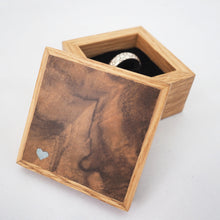 Load image into Gallery viewer, little silver heart ring box