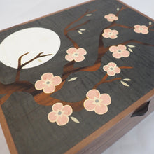 Load image into Gallery viewer, cherry blossom marquetry large wooden jewellery box
