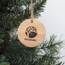 Load image into Gallery viewer, Wooden Marquetry Christmas Tree Decorations