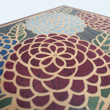 Load image into Gallery viewer, chrysanthemum marquetry large wooden jewellery box