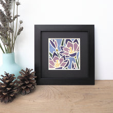 Load image into Gallery viewer, crocus flower framed giclee print