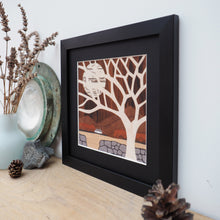 Load image into Gallery viewer, Framed winter mountains giclee print