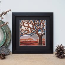 Load image into Gallery viewer, Framed Snowy Mountain Tops Giclee Print