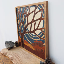 Load image into Gallery viewer, 'Harvest Moon' Large Marquetry Wall Art