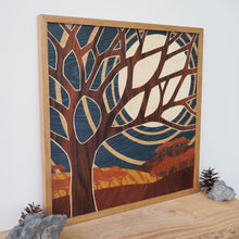 Load image into Gallery viewer, 'Harvest Moon' Large Marquetry Wall Art