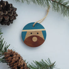 Load image into Gallery viewer, Wooden Marquetry Christmas Tree Decorations