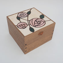 Load image into Gallery viewer, Mackintosh Rose Small Jewellery Box (Light)