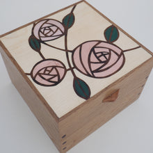 Load image into Gallery viewer, Mackintosh Rose Small Jewellery Box (Light)