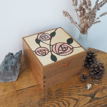 Load image into Gallery viewer, Mackintosh Rose Small Jewellery Box (Light)