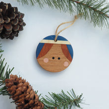 Load image into Gallery viewer, Wooden Marquetry Christmas Tree Decorations