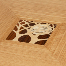 Load image into Gallery viewer, marquetry trees oak coffee table