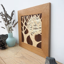 Load image into Gallery viewer, Trees in the Moonlight Marquetry Wall Hanging