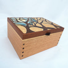 Load image into Gallery viewer, trees large wooden jewellery box