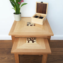 Load image into Gallery viewer, nest of oak coffee tables