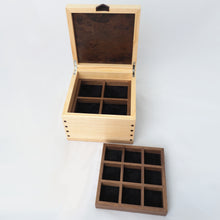 Load image into Gallery viewer, open wooden jewellery box