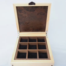Load image into Gallery viewer, open wooden jewellery box