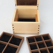 Load image into Gallery viewer, open wooden jewellery box