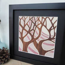Load image into Gallery viewer, Purple Skies trees Framed Giclee Print