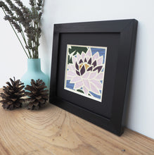 Load image into Gallery viewer, Purple Lotus Flower Framed Giclee Print