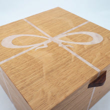 Load image into Gallery viewer, marquetry ribbon large wooden jewellery box