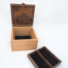 Load image into Gallery viewer, open wooden jewellery box