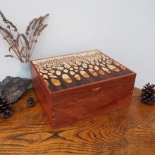 Load image into Gallery viewer, Open autumn trees wooden jewellery box
