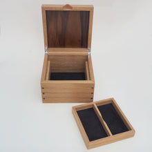 Load image into Gallery viewer, Silver Birch Oak Jewellery Box