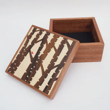 Load image into Gallery viewer, Large Silver Birch Sapele Trinket Box (Light)