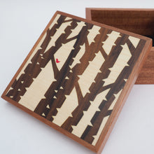 Load image into Gallery viewer, Large Silver Birch Sapele Trinket Box (Light)