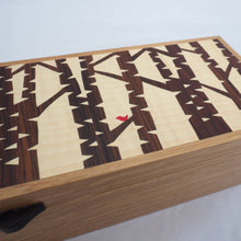 Load image into Gallery viewer, Silver Birch Wooden Watch and Jewellery Box
