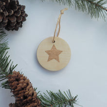 Load image into Gallery viewer, Wooden Marquetry Christmas Tree Decorations