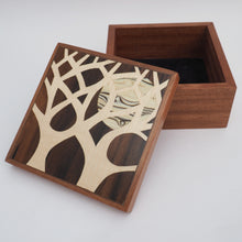 Load image into Gallery viewer, Tree and Moon Wooden Trinket Box