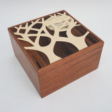 Load image into Gallery viewer, Tree and Moon Wooden Trinket Box