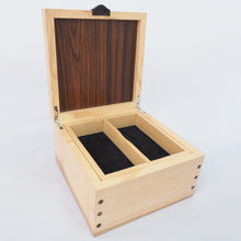 Load image into Gallery viewer, open wooden jewellery box